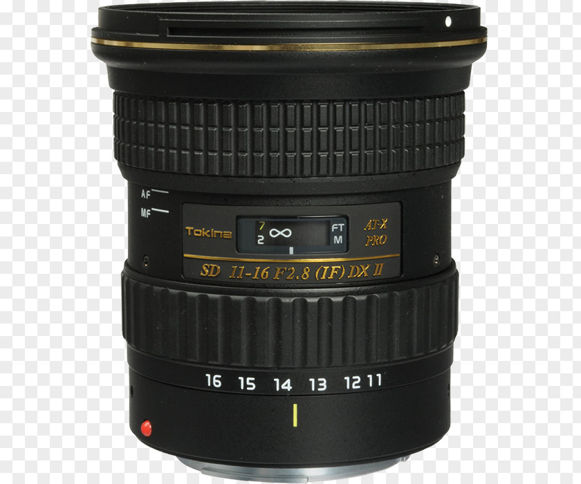 Camera Lens Canon EF Mount Tokina AT-X 116 PRO DX-II 11-16mm F/2.8 PNG