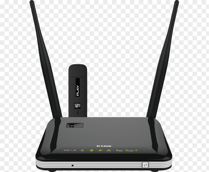 DWR-118 Doble Banda (2,4 GHz / 5 GHz) Gigabit Ethernet 3G 4G Negro Router Inalámbrico Wireless D-Link DWR-118Huawei Modem PNG
