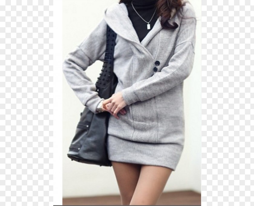 Fashion Cloak Hoodie Overcoat Sleeve Sweater Dress PNG