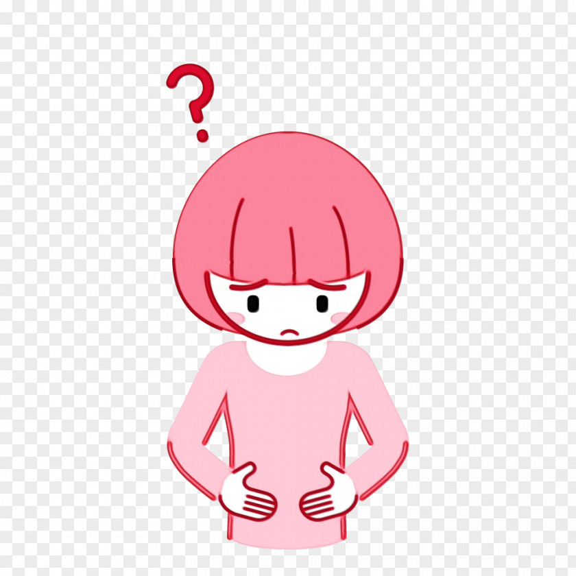 Fictional Character Child Pink Cartoon Cheek Lip Clip Art PNG