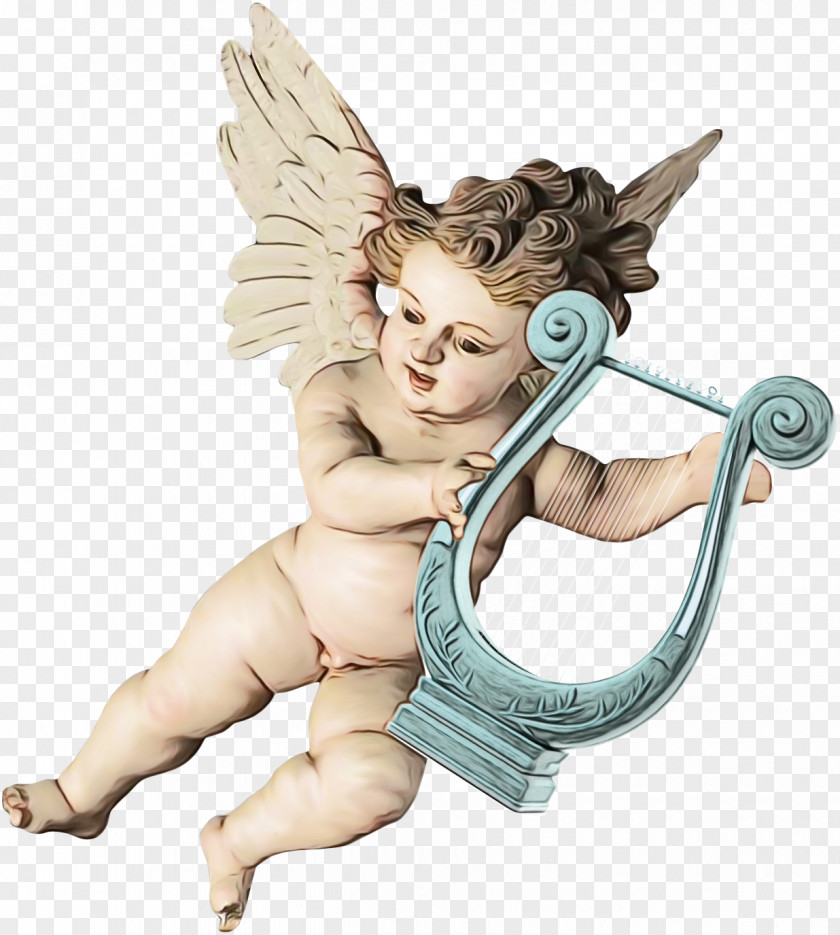 Mythology Figurine Cupid Angel PNG