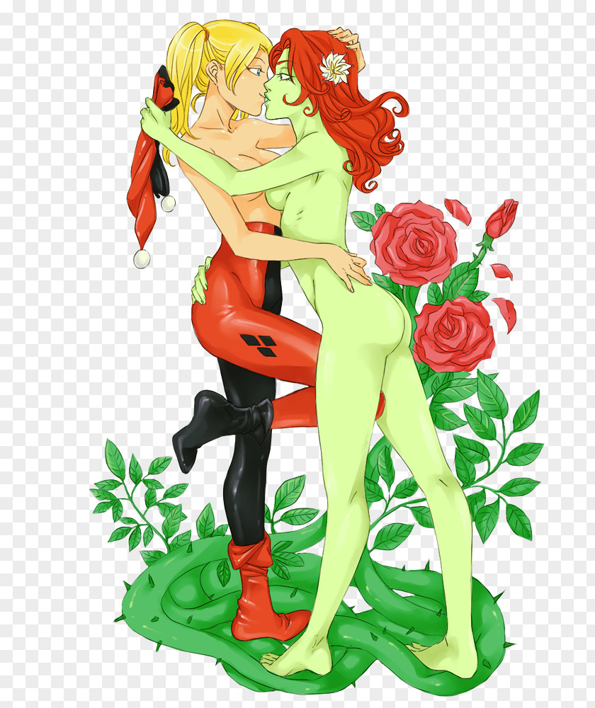 Catwoman Poison Ivy Harley And Fan Art PNG