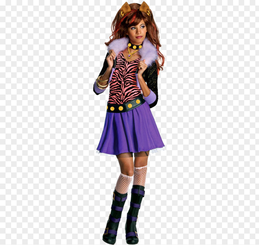 Dress Monster High Clawdeen Wolf Doll Frankie Stein Costume Clothing PNG