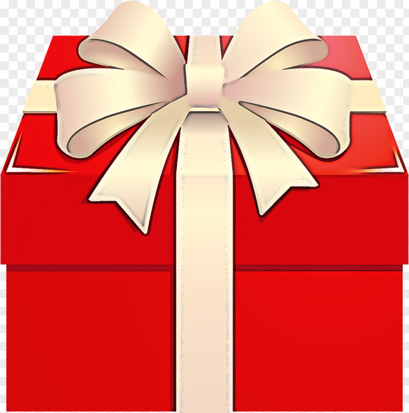 Material Property Ribbon Present Red Gift Wrapping PNG