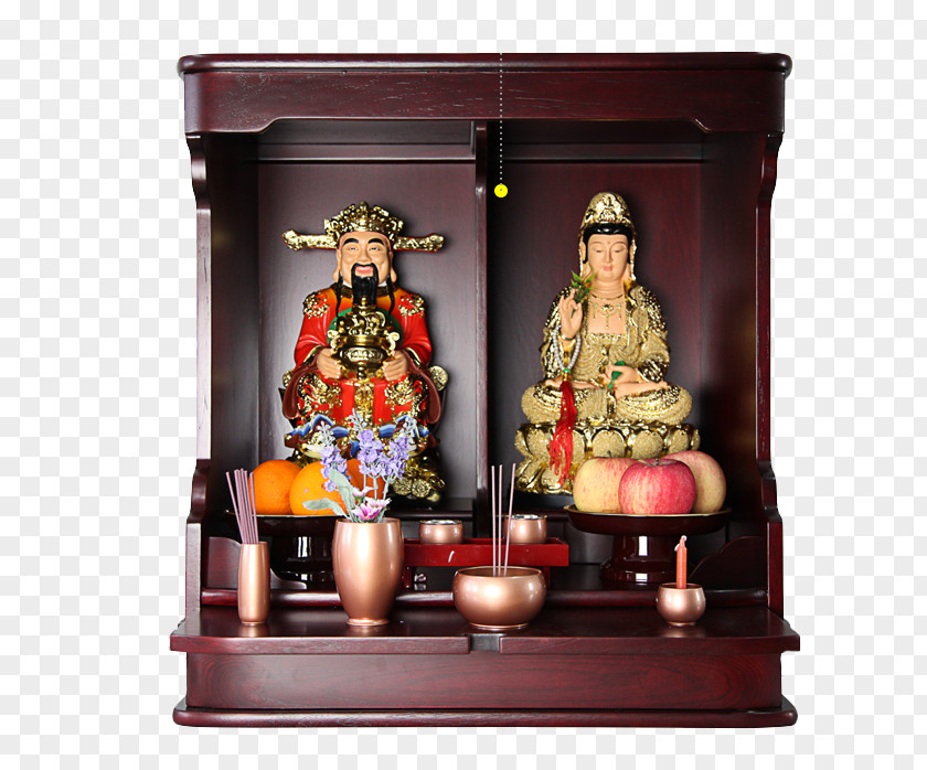 A Cupboard With Partition Temple Altar Worship PNG