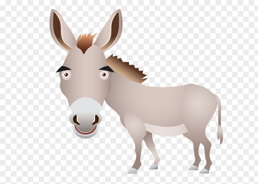 Burro Mule Donkey Horse Drawing Mane PNG