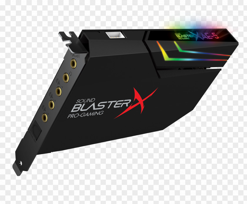 Corporate Creative Sound Cards & Audio Adapters Technology BlasterX AE-5 PCI Express Labs PNG