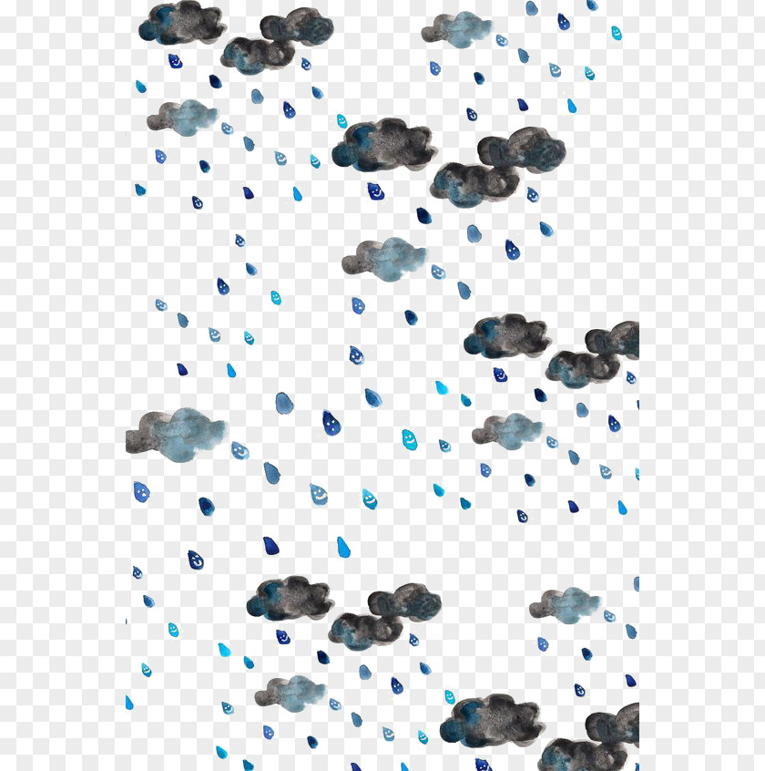 Dark Clouds Cloud Rain Drawing Illustration PNG