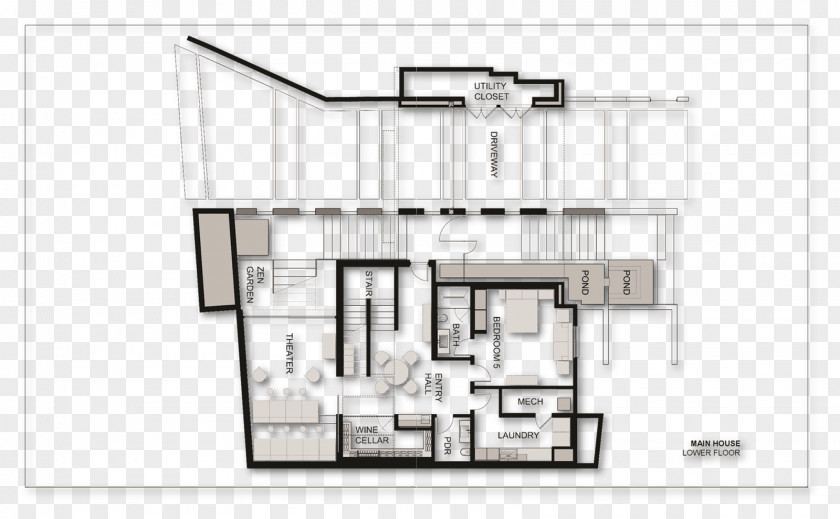 House Beverly Hills Plan Floor Architecture PNG