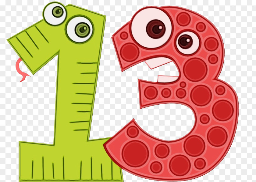 Number Cartoon Clip Art Font PNG