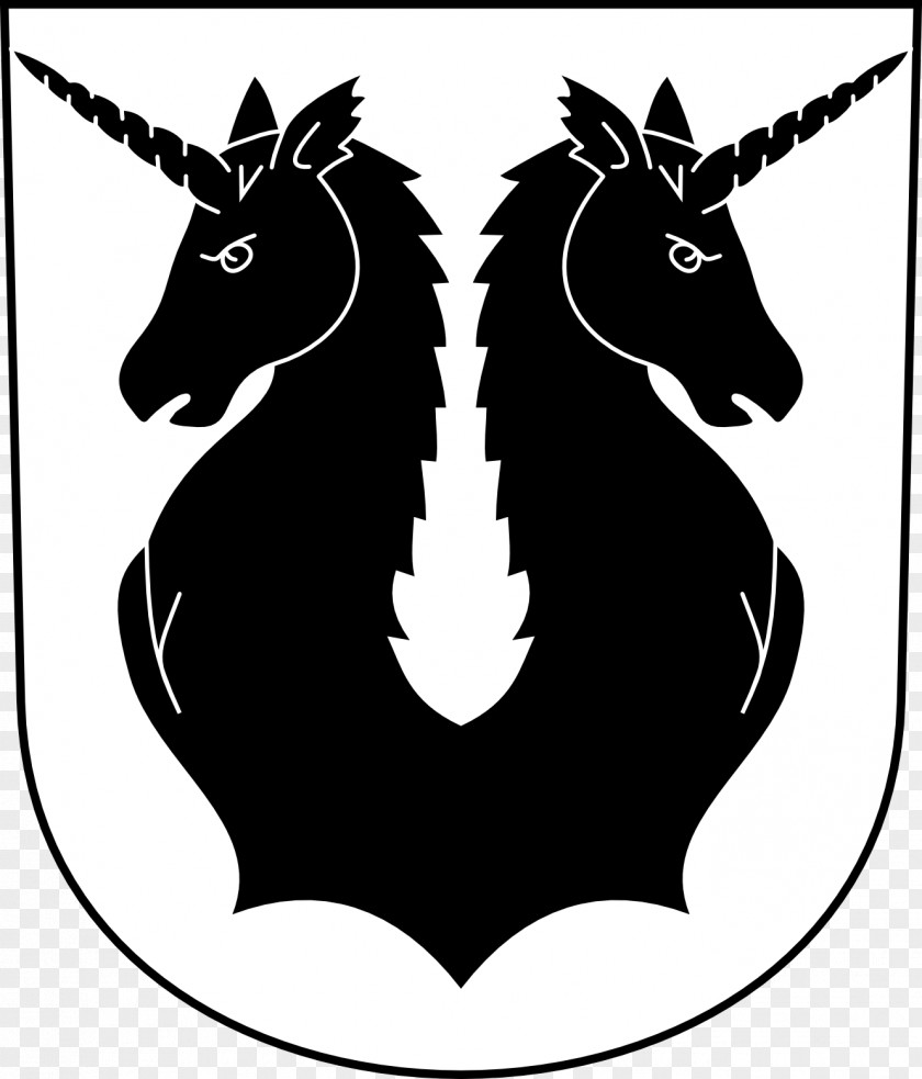 Picture Of A Coat Mettmenstetten Arms Unicorn Crest PNG