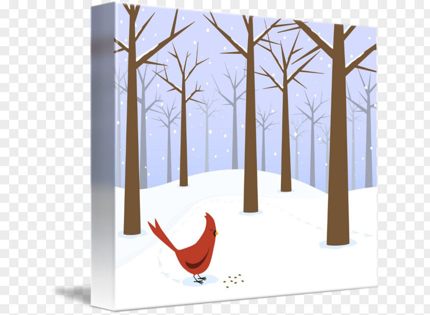 Winter Drawing Tree PNG