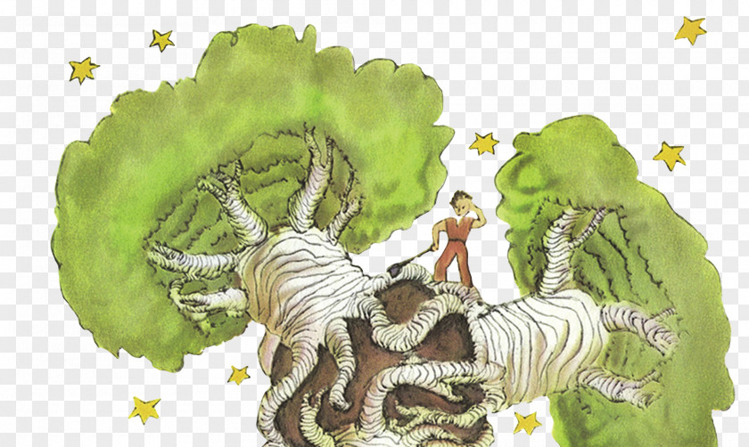 Cmyk Color The Little Prince Baobabs Tree Book PNG