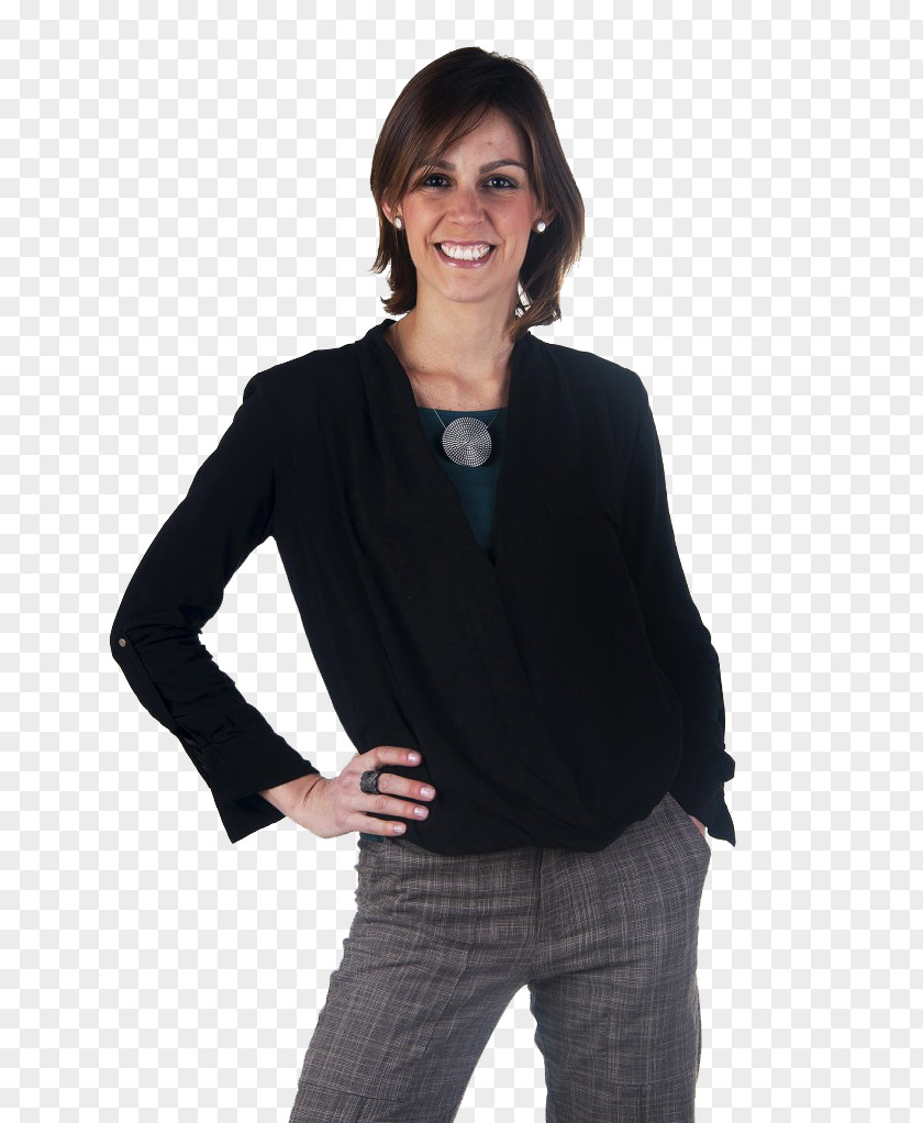 Quien Soy Blazer T-shirt Sleeve Blouse PNG