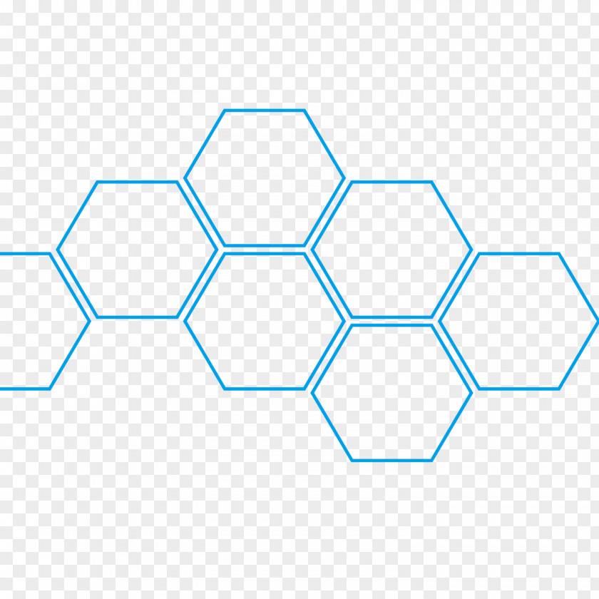 Science And Technology Dynamic Blue Background Hexagon Honeycomb Fullerene Beehive Angle PNG