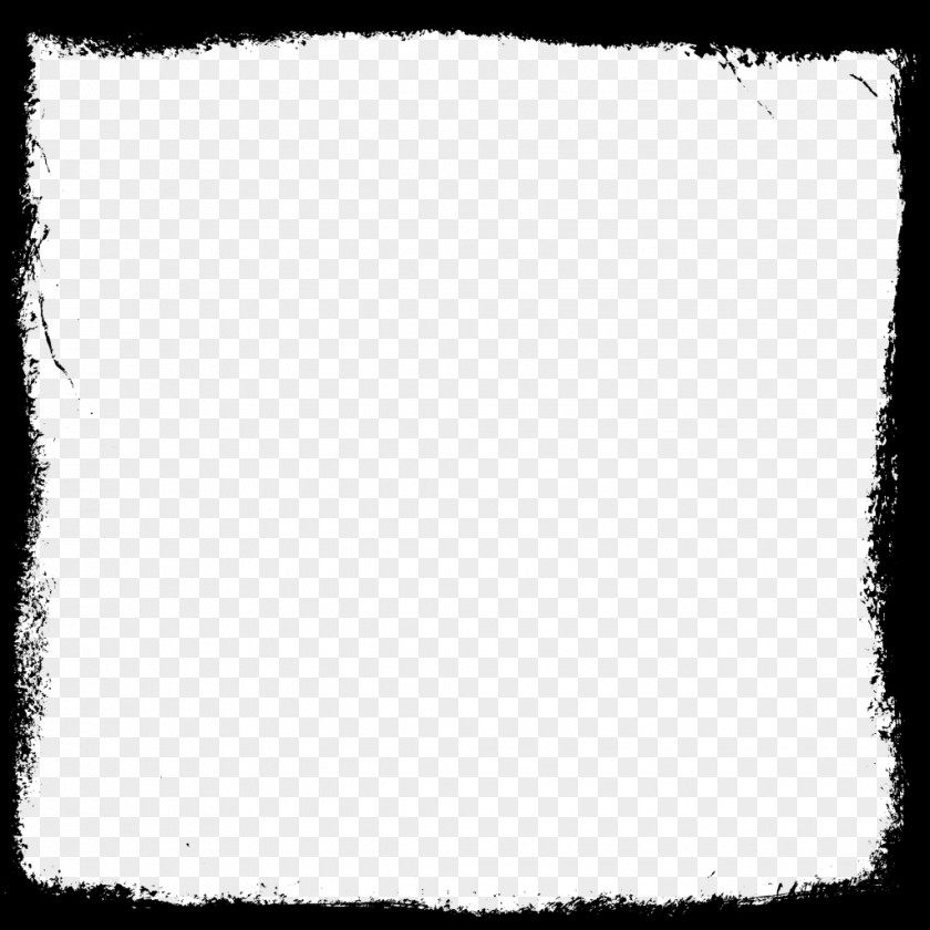 Square Frame Picture Black And White Pattern PNG