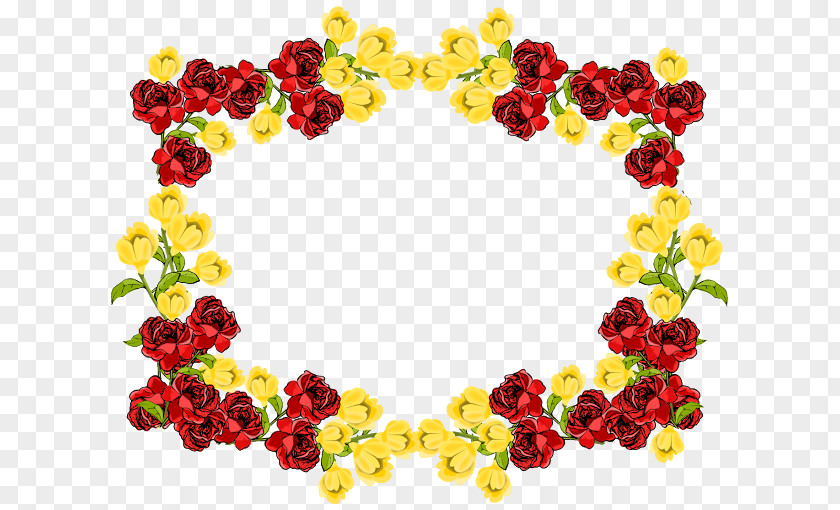 Yellow Flowers Picture Frames Flower Clip Art PNG