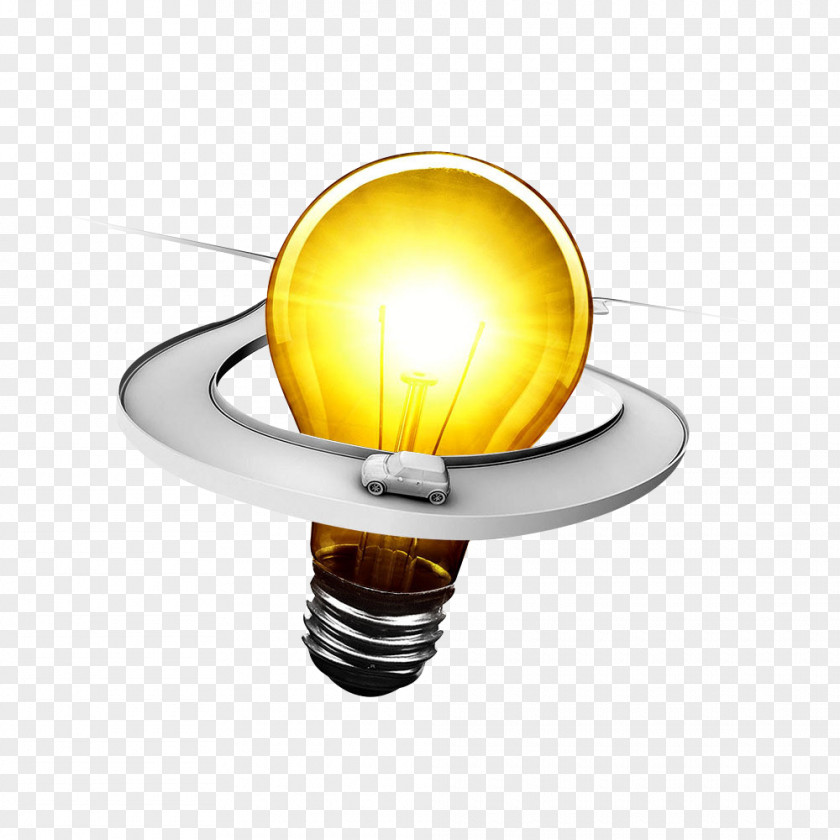 Bulb Design Incandescent Light Icon PNG