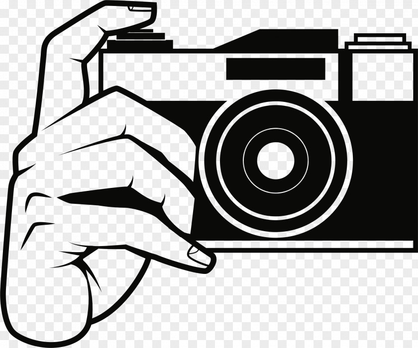 Camera Black And White Photography Clip Art PNG