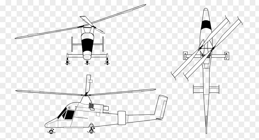 Helicopter Rotor Kaman K-MAX K-225 Aircraft PNG