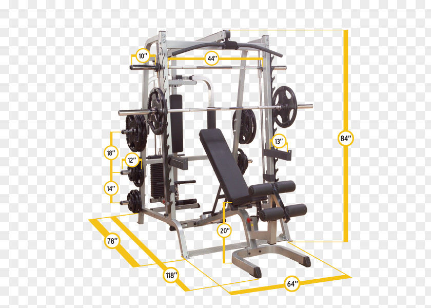 Barbell Smith Machine Total Gym Fitness Centre Weight Power Rack PNG
