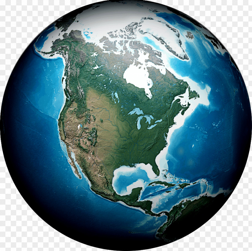 Earth United States Globe Terrain Cartography PNG