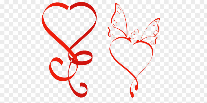 Ribbon B Heart Euclidean Vector PNG