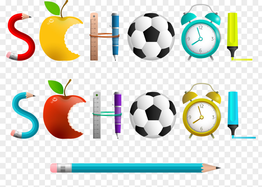 Color Pencil Apple School Teacher Clip Art PNG