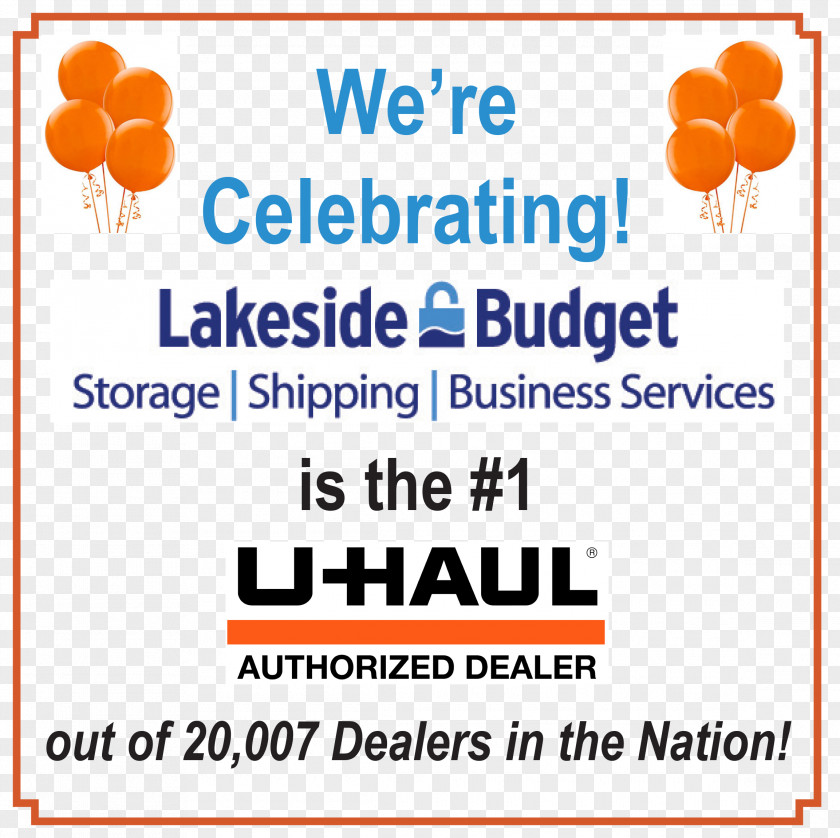 Lakeside Budget Storage U-Haul Neighborhood Dealer Self Business PNG