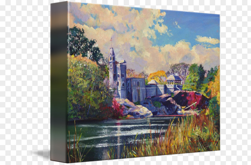 Painting Belvedere Castle Canvas Print Art PNG