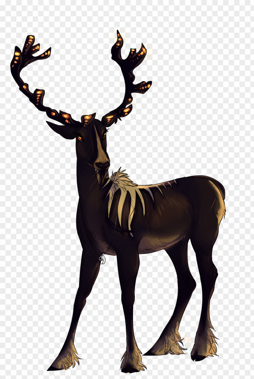 Reindeer Antelope Horn Terrestrial Animal Wildlife PNG