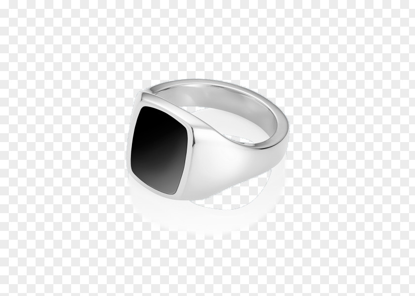 Ring Platinum Precious Metal Silver Onyx PNG