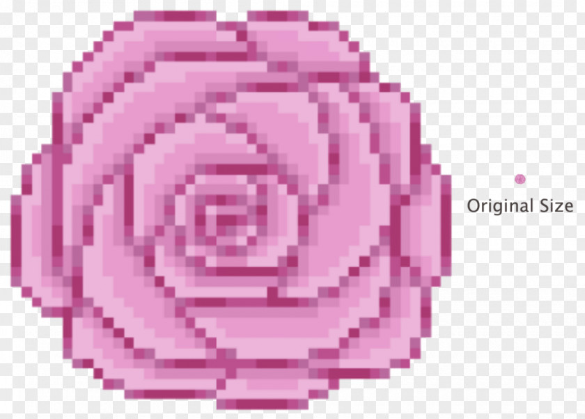 Rose Pixel Art Petal PNG