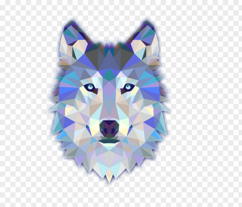 Wolf T-shirt Dog Triangle Geometry PNG