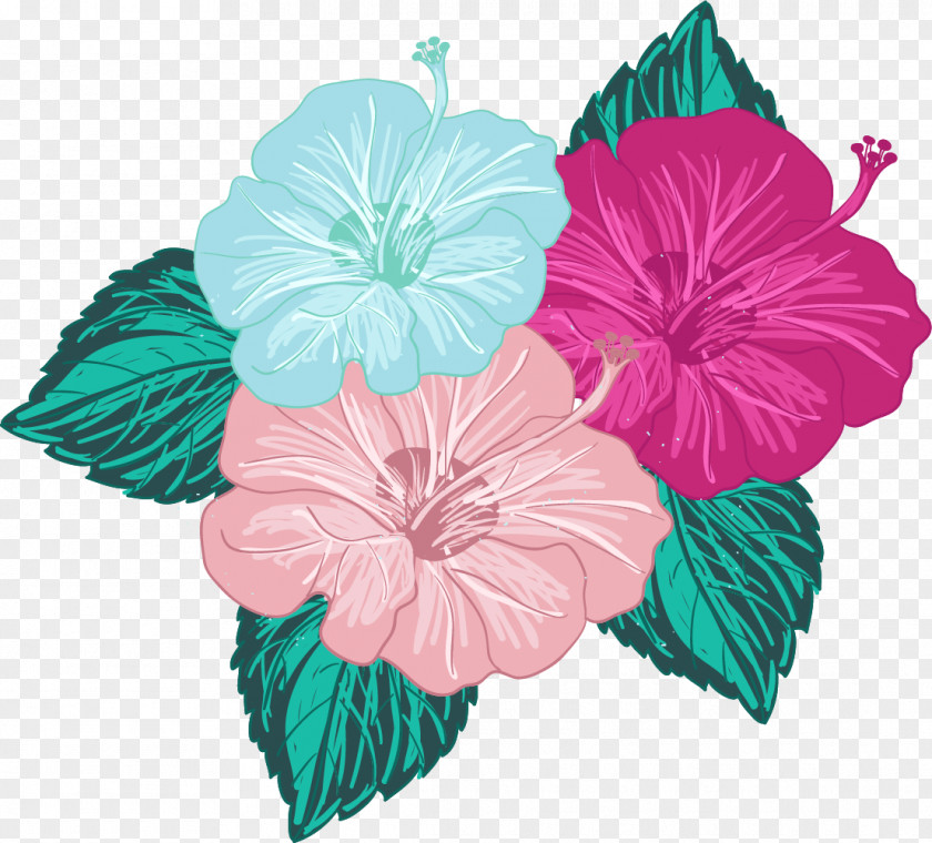 Colored Silk Flower Petal PNG