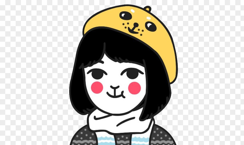 Cute Hat Child Cartoon Avatar Face Brooch PNG