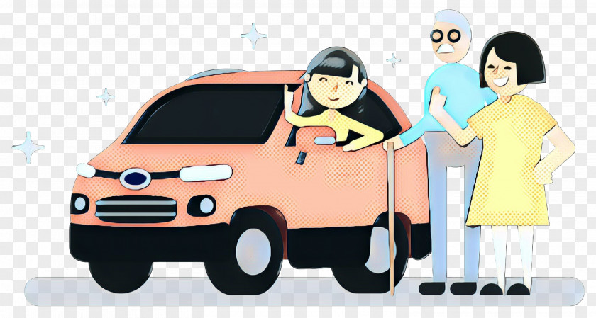 Family Car Animation Cartoon PNG