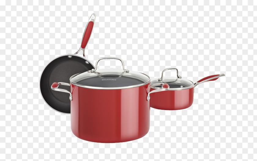 Frying Pan Cookware Non-stick Surface KitchenAid Circulon PNG