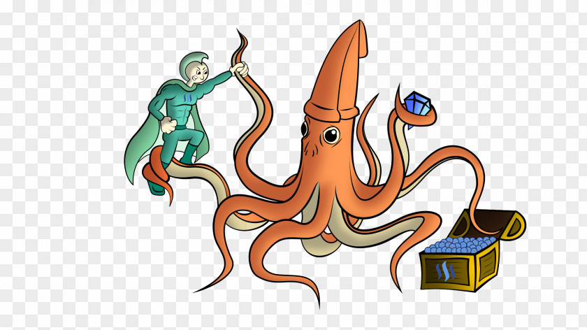 Inkscape Octopus Giant Squid Clip Art Illustration PNG