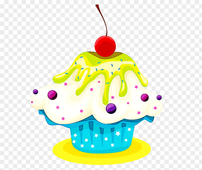 Muffin Cake Birthday Candle PNG