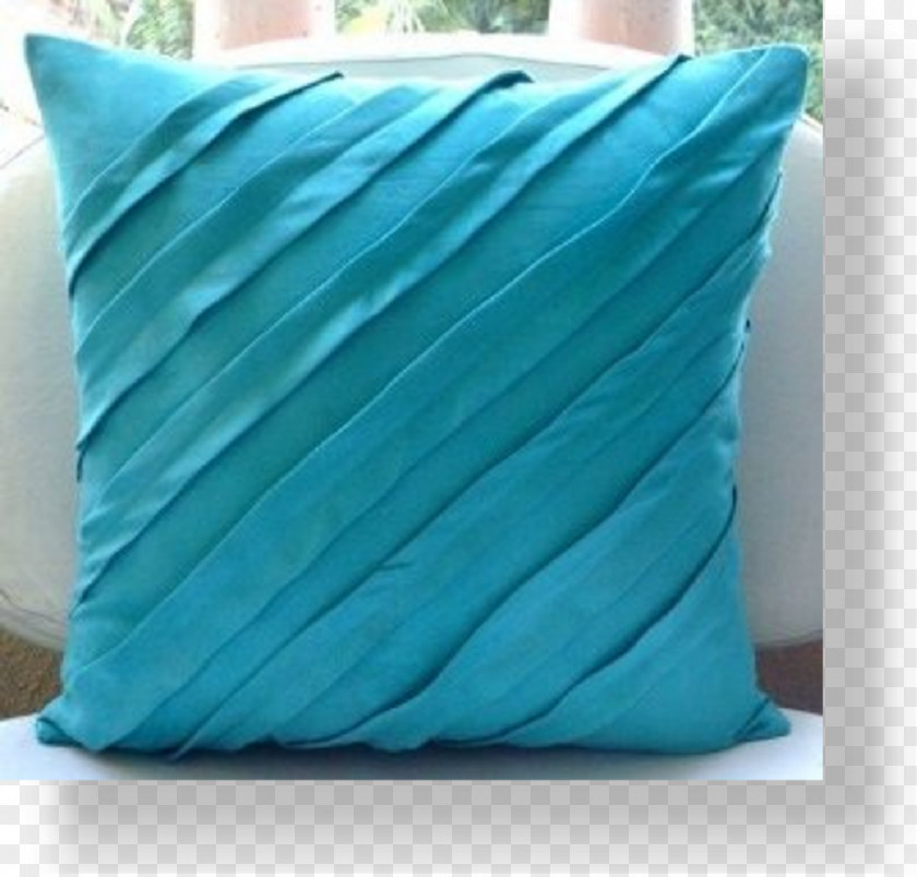 Pillow Throw Pillows Couch Turquoise Cushion PNG