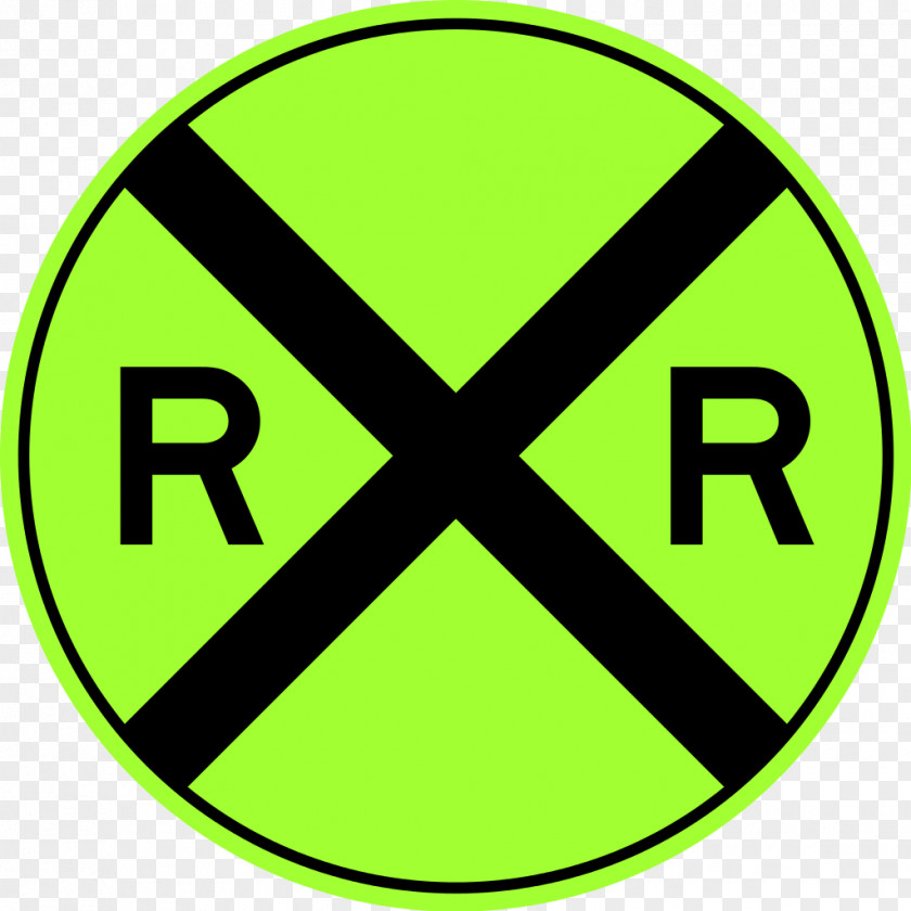 Road Sign Rail Transport Train Level Crossing Track Crossbuck PNG