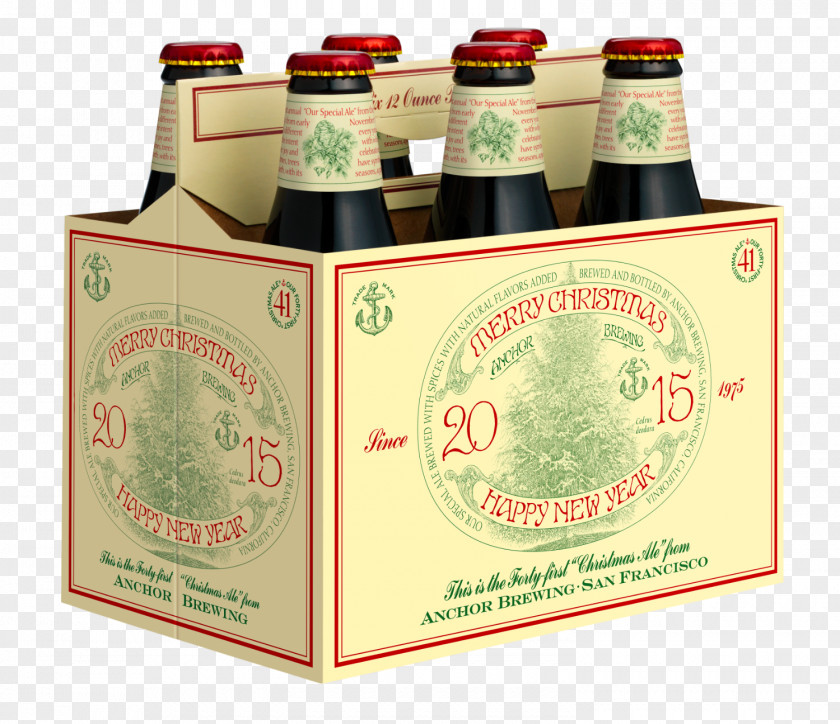 Saint Nicholas Anchor Brewing Company Seasonal Beer Ale Steam PNG