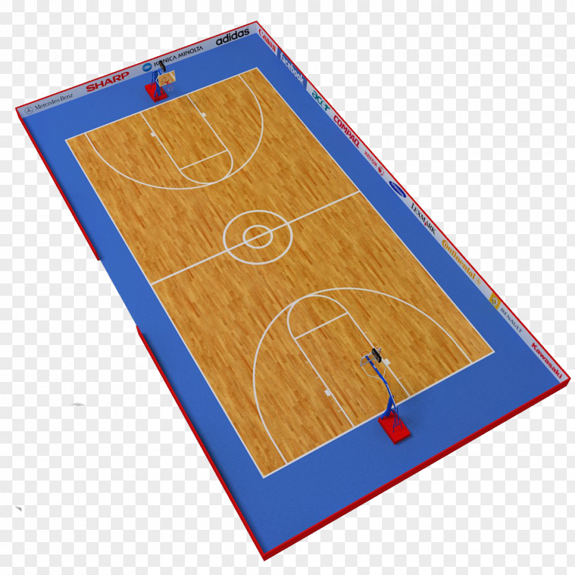 The Blue Edge Of Basketball Court 3D Ratiopharm Ulm Computer Graphics PNG
