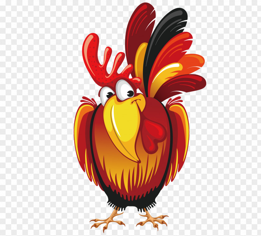 Cartoon Big Cock Chinese New Year Public Holiday Rooster PNG