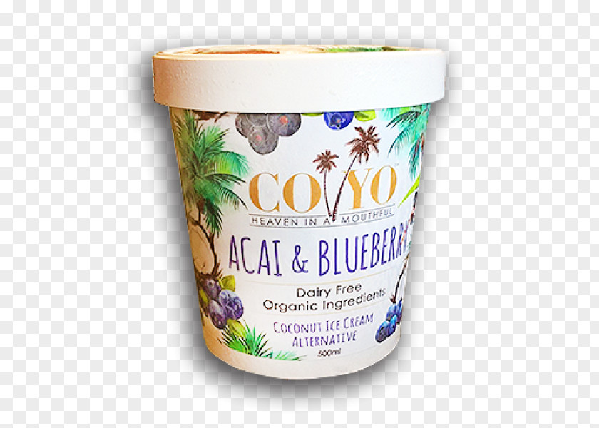 Coconut Ice Cream Flowerpot Flavor PNG