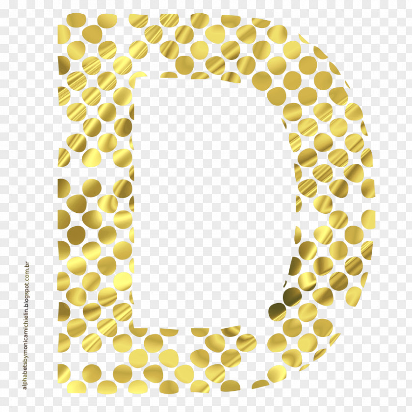 Gold Gift Alphabet Font PNG