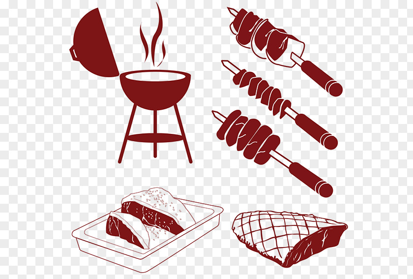 Paper Art Barbecue Churrasco Meat PNG