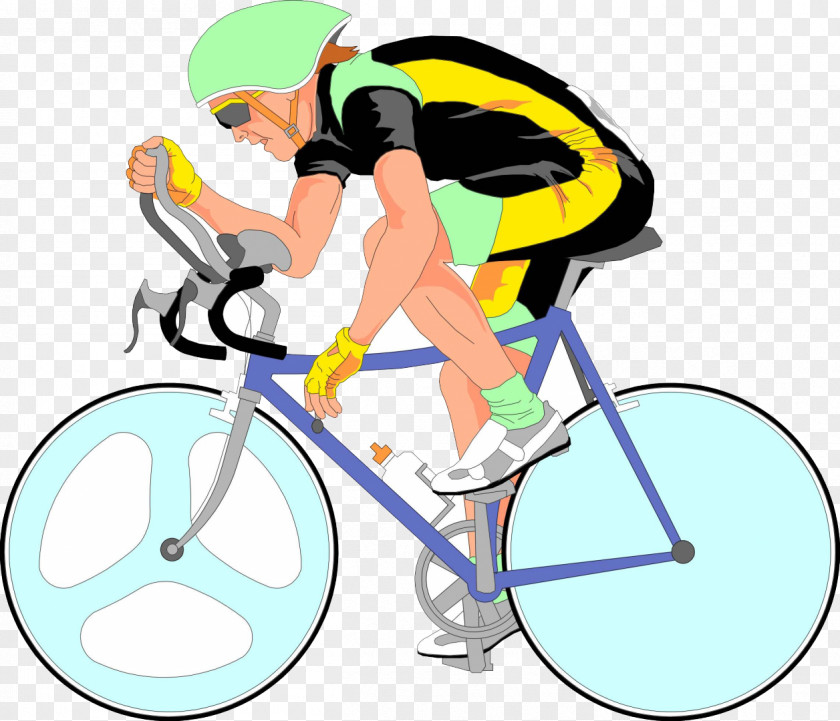 Cycling Bicycle Wheels Rotation Motion PNG