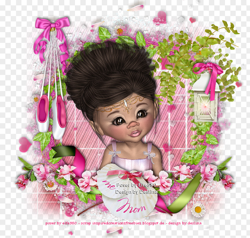 Design Floral Pink M Character Fiction PNG